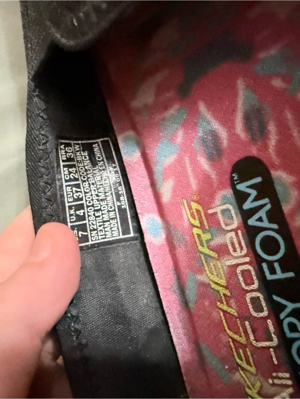Skechers memory foam slip on sneakers